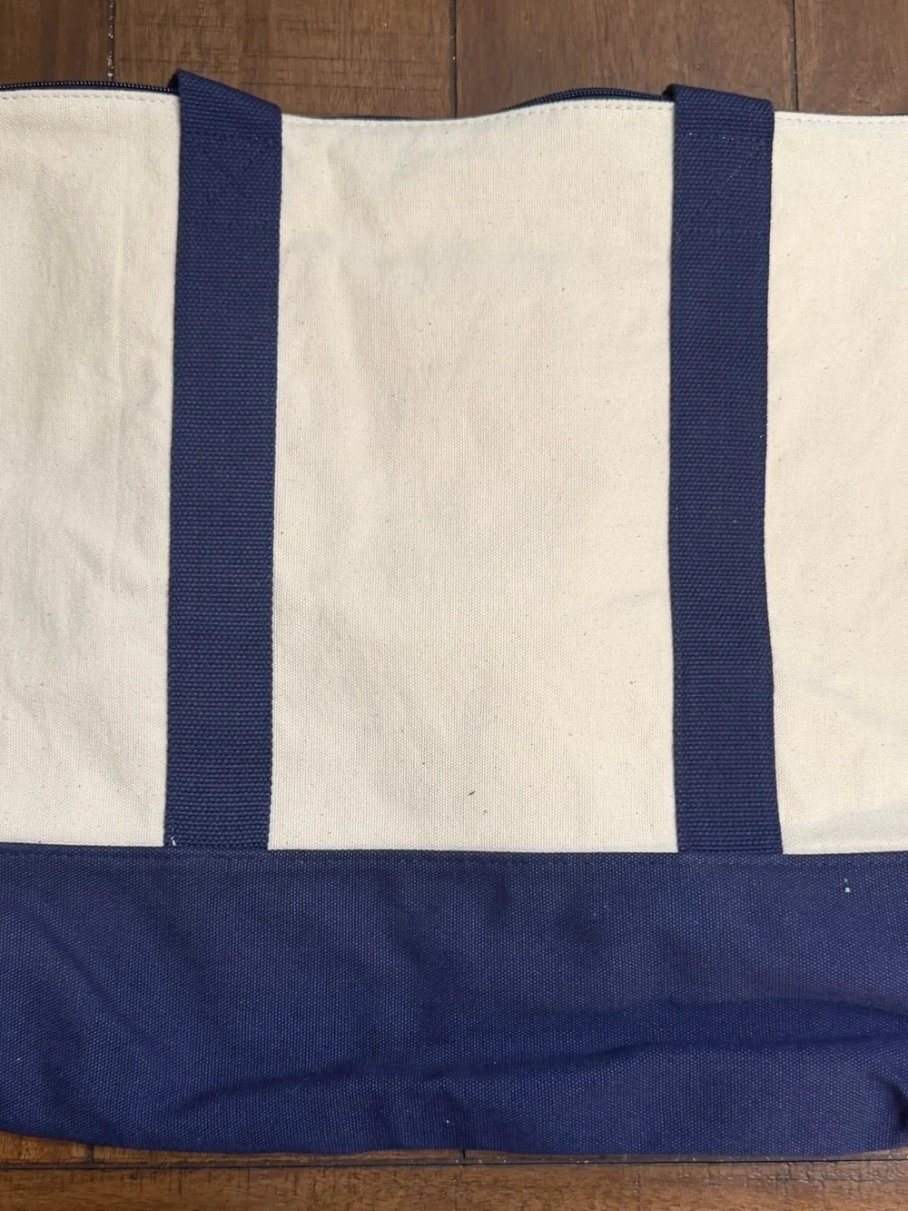 Nautica Canvas Jumbo Zippered Tote